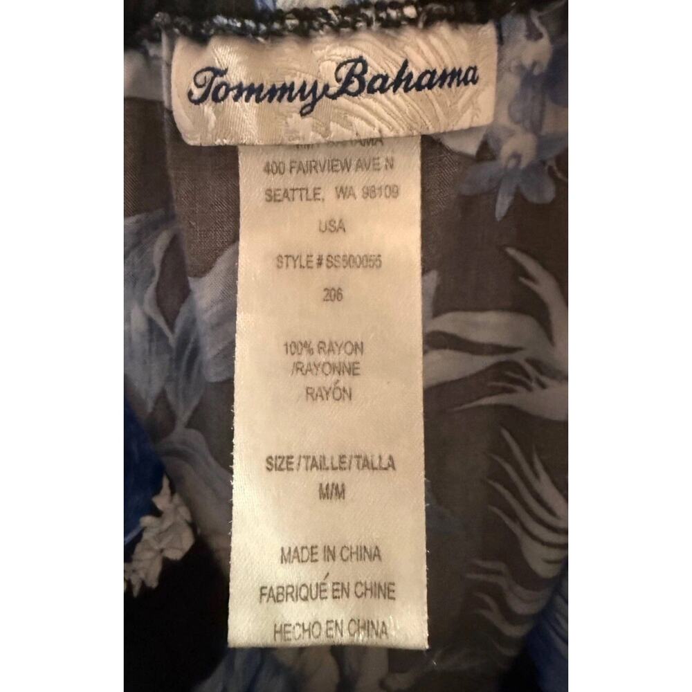 Tommy Bahama Jumpsuit Womens Medium Multi Indigo Garden Floral Off The Shoulder - Picture 3 of 5